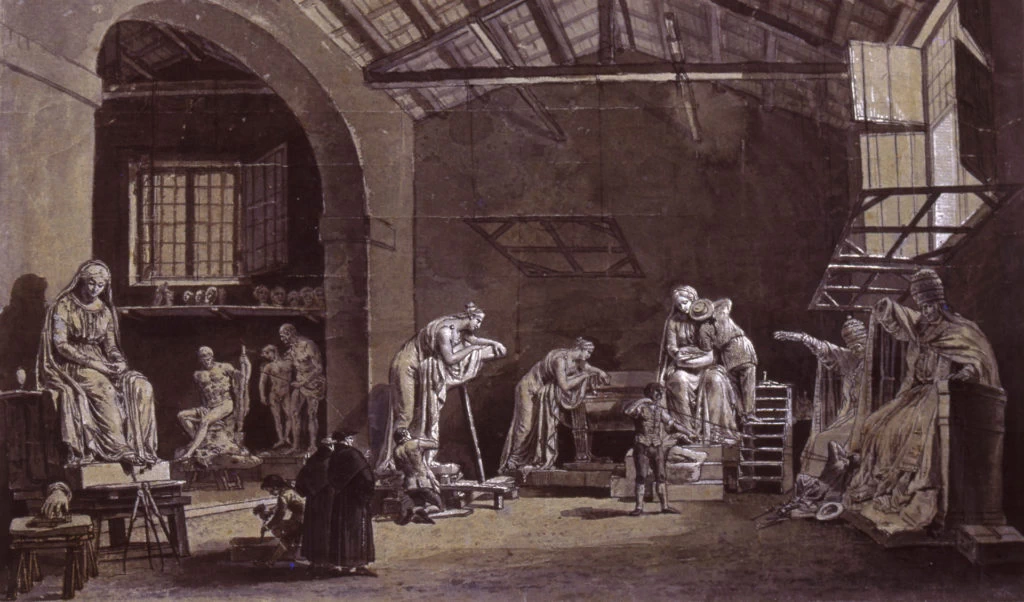 Lo studio di Canova a Roma